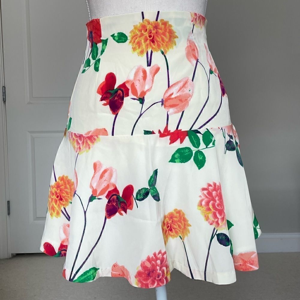 BB Dakota Goodwin Lush Cupra Touch Floral Skater Skirt